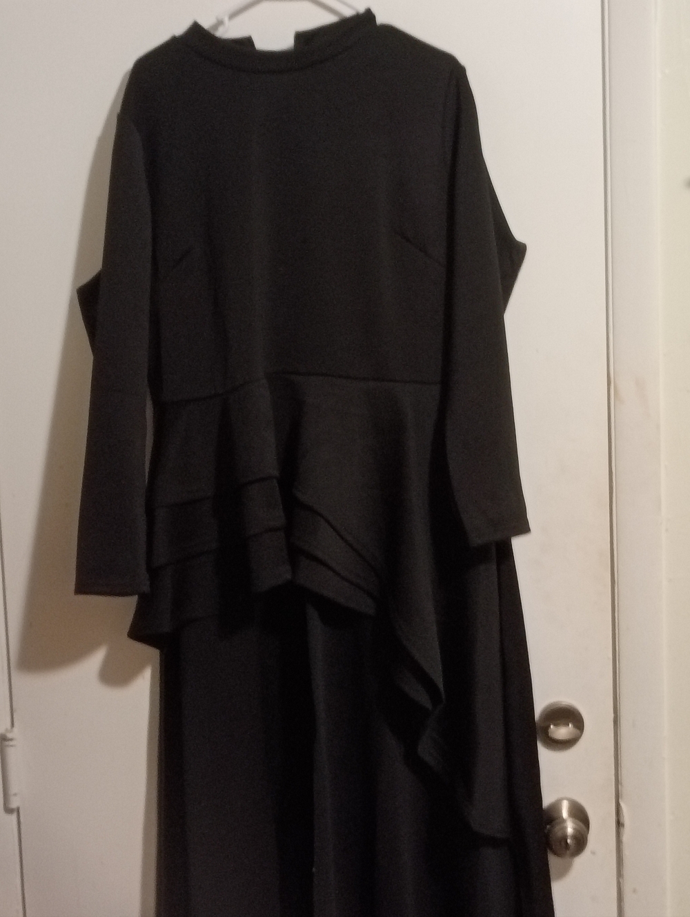 Women's Black Layered Long High and Low